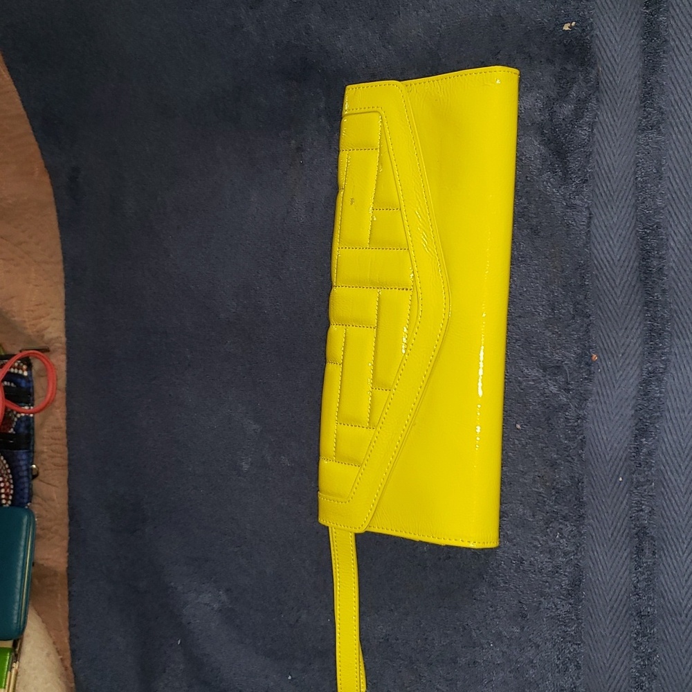 Hobo Yellow Clutch Purse